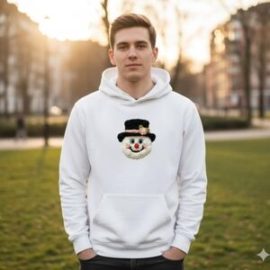 White Snowman Hoodie